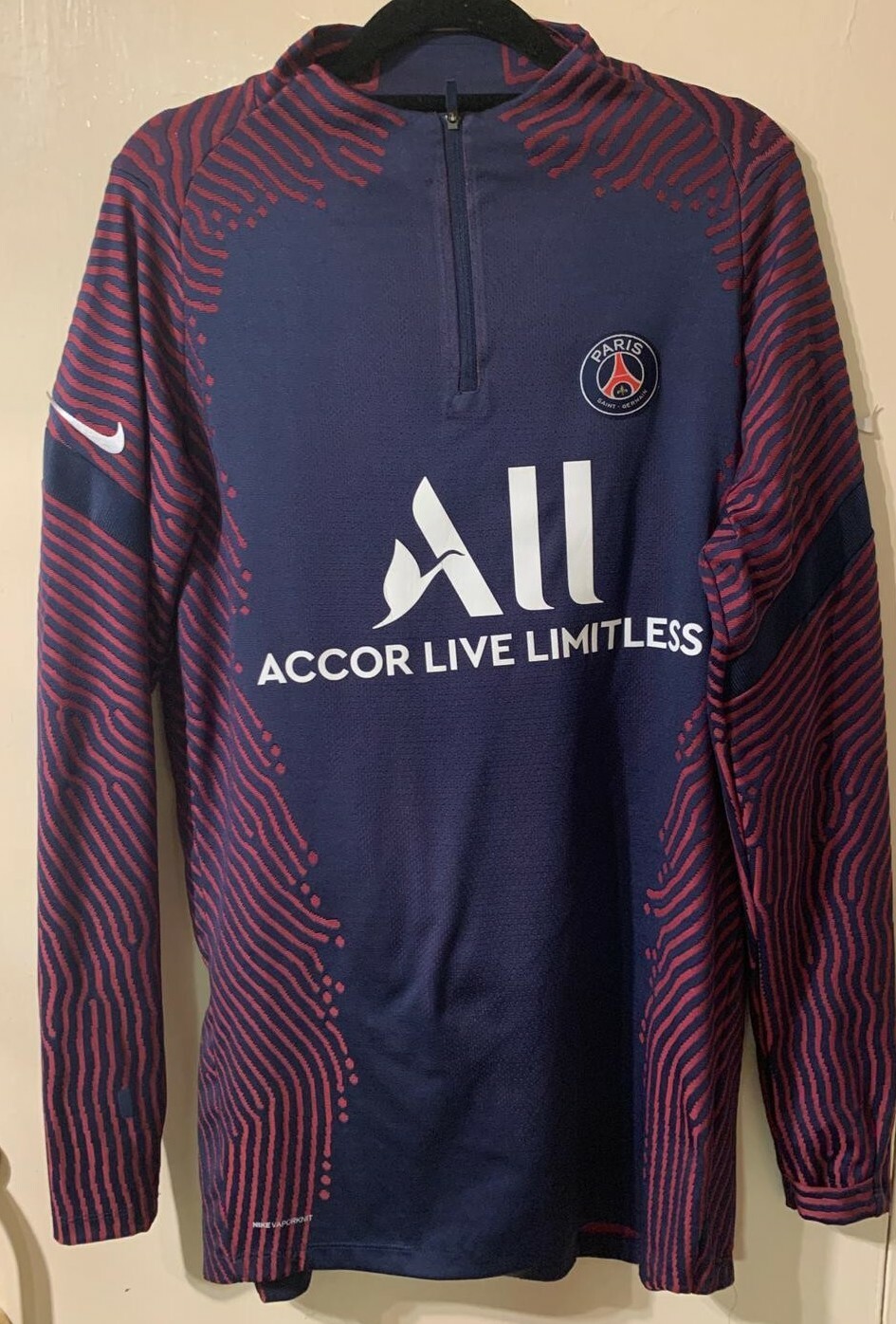 2020/21 PSG Nike Strike Vaporknit Drill Top MENS Size Medium Paris Saint Germain