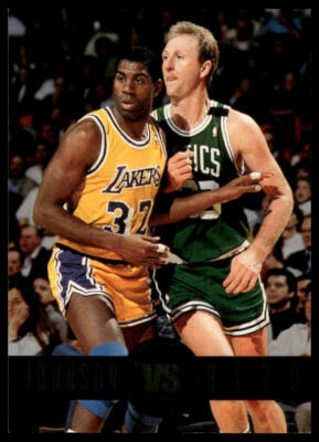 1993-94 SkyBox Premium #SS12 Magic Johnson / Larry Bird Showdown Series