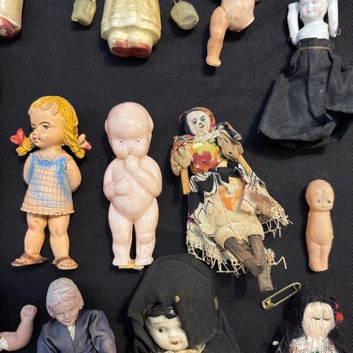 Posten 21+ Vintage Miniatur Baby Puppen Biskuit Kunststoff Kreidegeschirr geformt Kostenloser Versand! - Bild 5 von 20