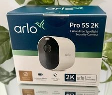 Arlo Pro 5S 2K Spotlight Camera - Wireless Home Security Camera with Spotlight