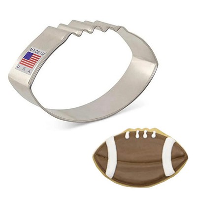 Football Cookie Cutter Ann Clark Metal Baking Tool Parties, Crafts, Sports Games