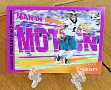 2023 Panini Rookies & Stars - Man in Motion Jalen Hurts #MM-14 Purple /35