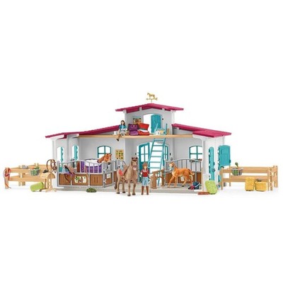 Schleich Horse Club Spielset Reiterhof 56 teilig Spielfigur Pferd Pferdebox