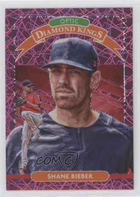 2020 Donruss Optic Diamond Kings Pink Velocity Prizm /199 Shane Bieber #18 0km2