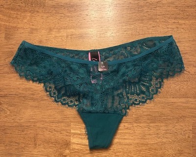 LA SENZA Green Lacey Thong Underwear Size Small NEW