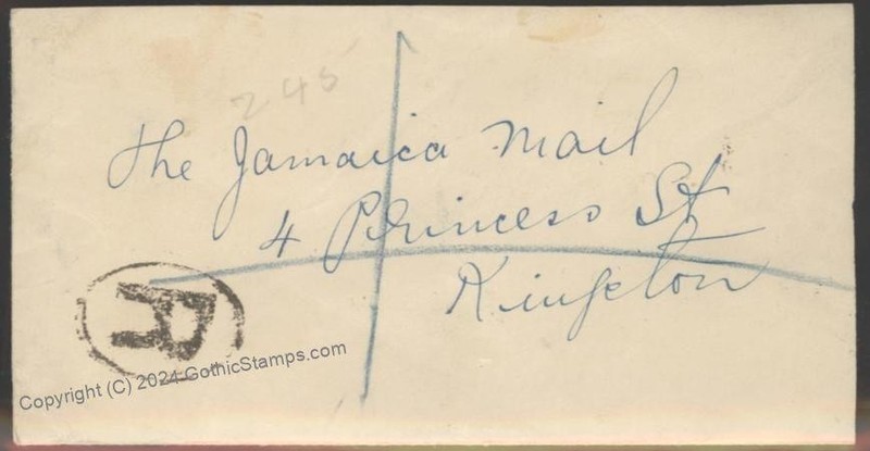 British 1928 Hectors Kingston Jamaica Registered Cover 112390