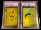 Pikachu v and Pokeball SWSH145 SWSH146 Pokemon Celebrations PSA 9