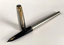Vintage 1960s Parker 61 Flighter GT Fountain Pen 14k Gold Nib