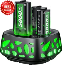 4X Xbox Rechargeable Battery Pack w/ Charger Series X|S One S/X Elite 5800mWh