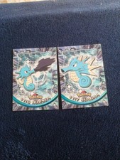 Topps pokemon #116 HORSEA #117 SEADRA Blue label
