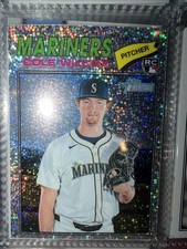 2026 Topps Heritage - Cole Wilcox #155 Chrome Silver Sparkle Refractor (RC)