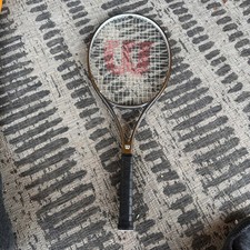 Wilson Titanium Series Stretch Tennis Racket Adult 28" Bronze Silver Power