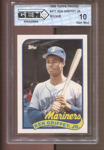 1989 Ken Griffey Jr Topps Traded #41T Gem Mint 10 RC Rookie Mariners Reds