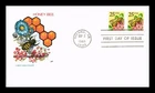 US COVER FIRST DAY OF ISSUE HF CACHET HONEY BEE DUAL 25C POSTAGE