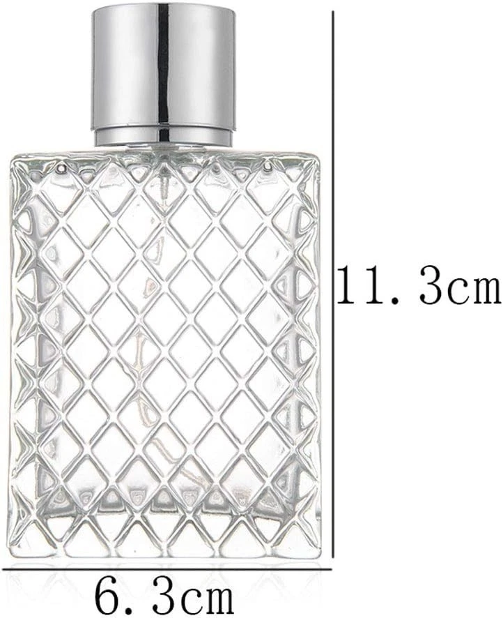 Frascos de spray de vidro 100 ml 3,4 oz para óleos essenciais, perfumes, mis vazios e claros... - Imagem 3 de 4