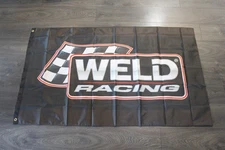 Weld Racing Wheels Banner Flag Auto Parts Garage Mechanic Man Cave Speed Shop