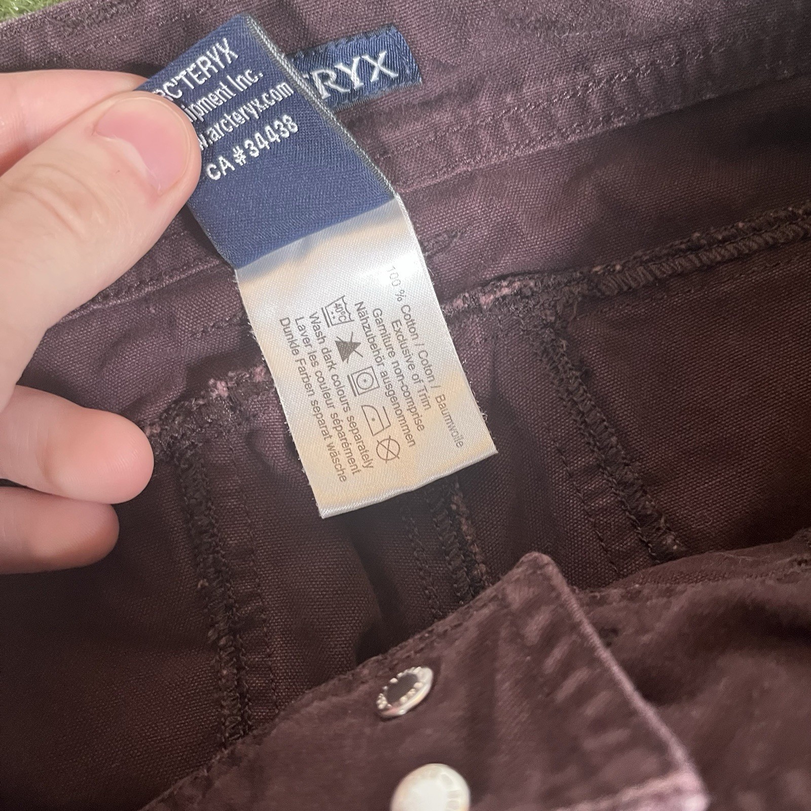 Arc'teryx Pantalone Donna 8 Viola 32x32 (Etichetta 29") Cargo Outdoor Pant MACCHIATO