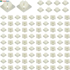 100 PCS License Plate Screw Inserts Nylon Inserts for Front 100 Nut Clip Screws 