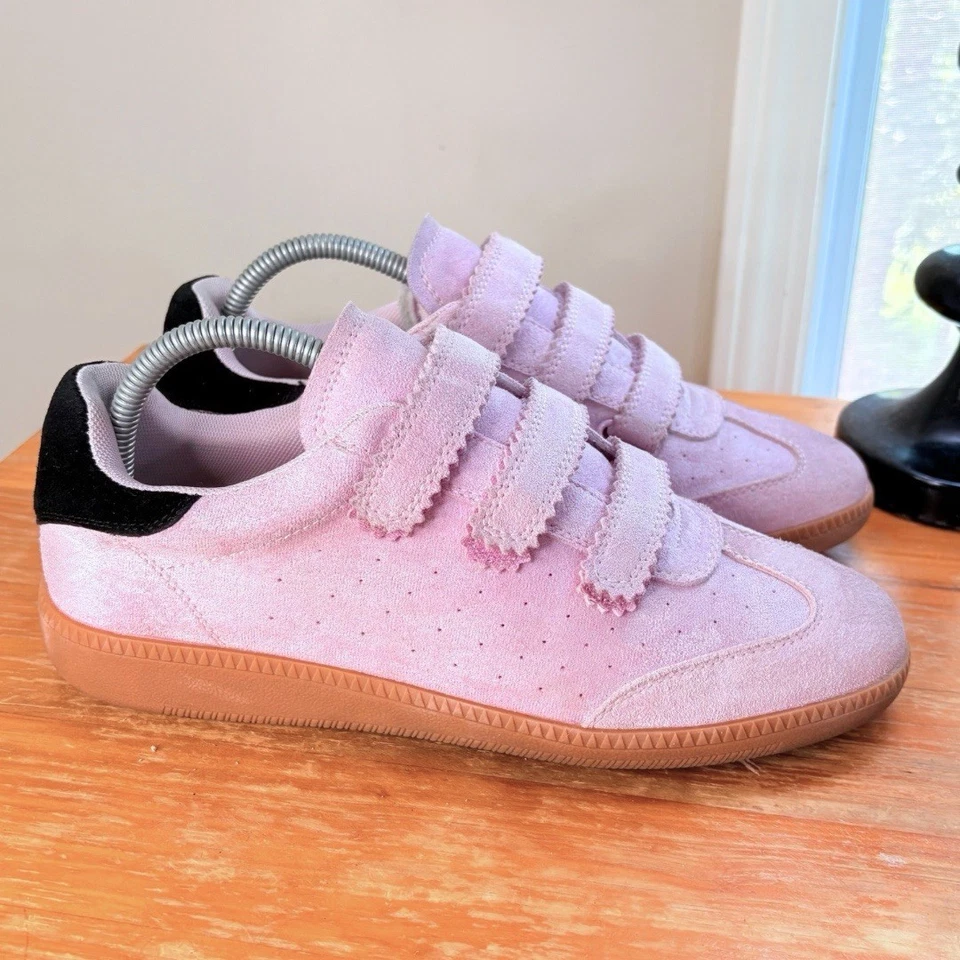 Steve Madden Women’s Momentum Suede Sport Sneaker 9.5 Pink/Black $79 EUC - Image 4 of 4