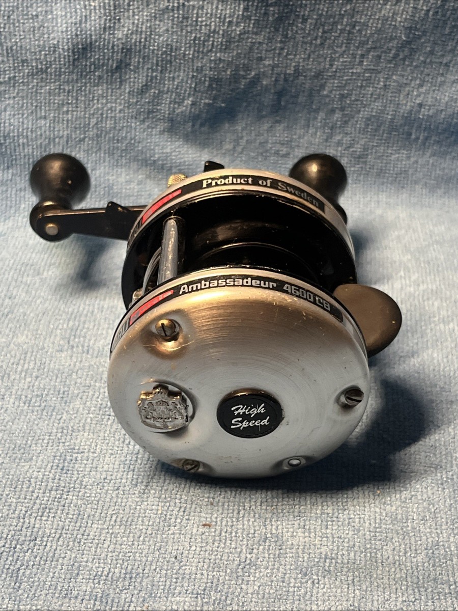 Vintage Abu Garcia Ambassadeur 4600 Cb Reel Silver High