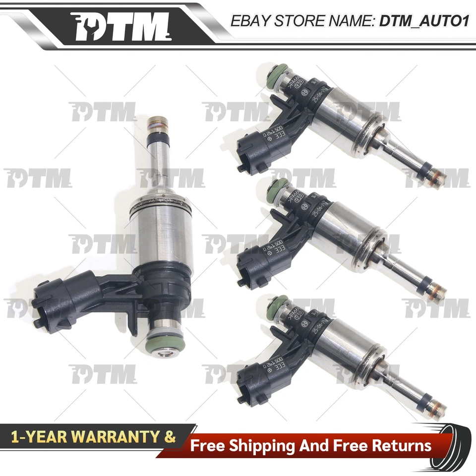 套装 (4) 燃油喷射器 FJ1140 适用于 2012 - 2016 路虎揽胜 Evoque 2.0L L4 — 第 2/4 张图片