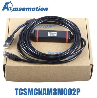 AMSAMOTION TCSMCNAM3M002P USB Programming Cable for Schneider ATV inverter VFD LXM Servo