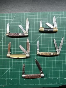Vintage Japanese stockman knife lot