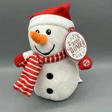 Winter Wonder Lane Animated Talking Snowman Toy Repeats What You Say 8.5 Inch