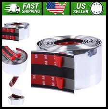 16ft Automotive Chrome Car Side Molding Trim 4in Wide 16ft Automotive Chrome Car Side Molding Trim 4in Wide
