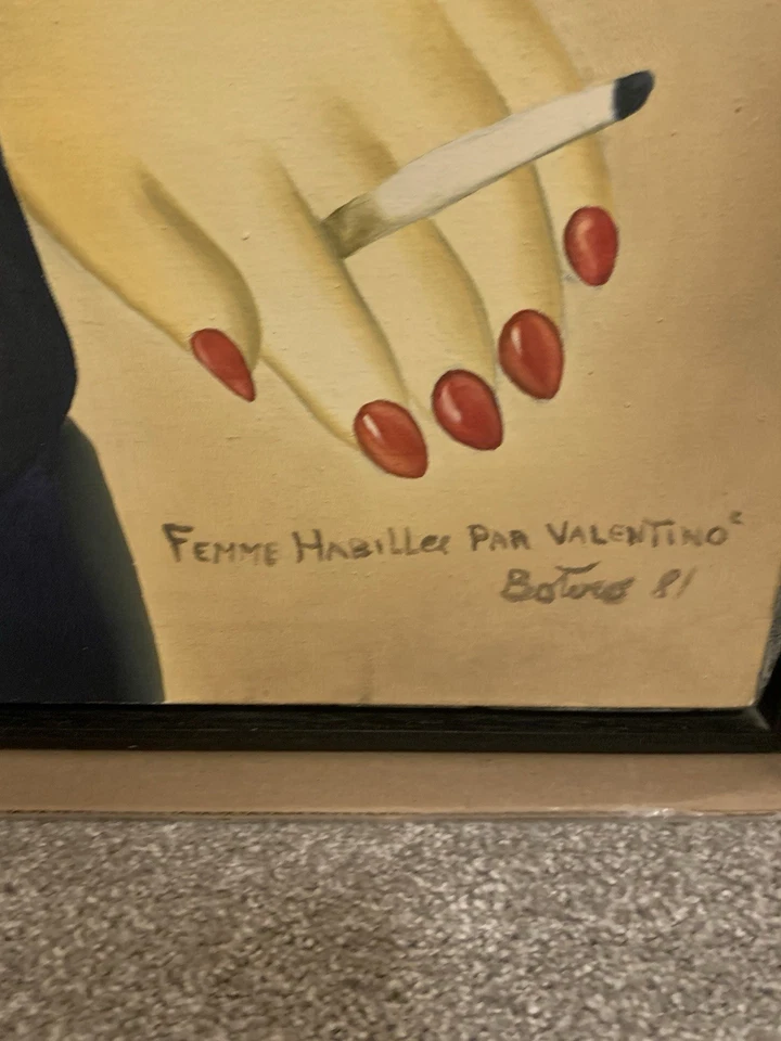 Fernando Botero Mujer Habiier 50x67 y Mujer Meiade 47x64. Óleo sobre lienzo Foto 2 de 4