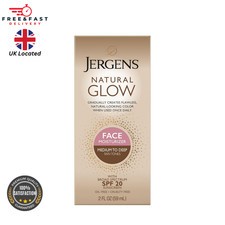Jergens Natural Glow Face Cream For Medium to Tan SPF - Daily Facial Lotion 59ml