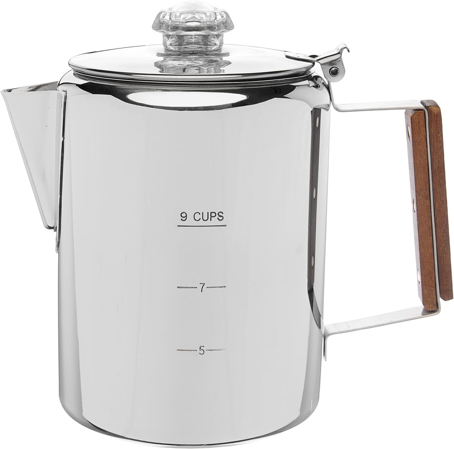 Bozeman Percolator Coffee Pot &mdash; NO Aluminum or Plastic [9 Cup]