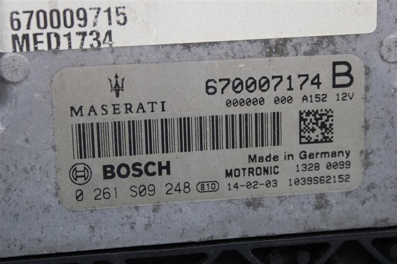 Used Engine Control Module (ECM) fits: 2014 Maserati QUATTROPORTE  Grade A