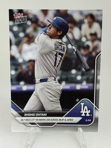 2025 TOPPS NOW MLB #346 Shohei Ohtani 27th HR Total 300th HR Los Angeles Dodgers