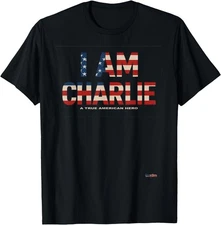 I am Charlie - A True American Hero USA Flag Cutout T-Shirt, Unisex Tees