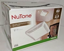 Broan NuTone 80 CFM 2.5 sones Bathroom Ventilation Exhaust Fan with Light HB80RL