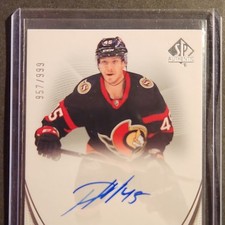 Upper Deck SP Authentic Future Watch Autographed Parker Kelly #140/999 Senators