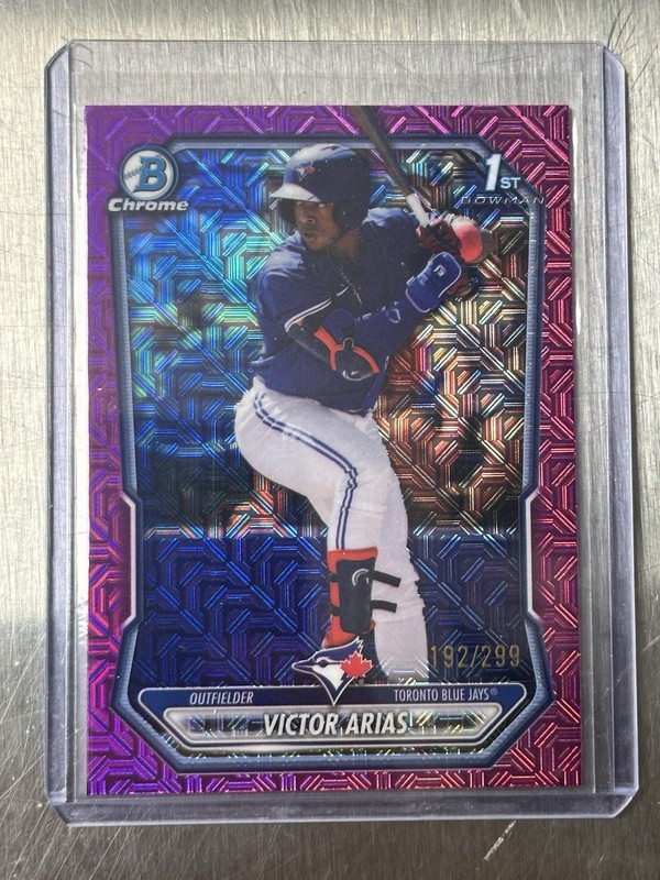 2026 Bowman Chrome 1st Bowman Victor Arias #BCP-29 /299 Blue Jays