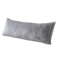 Sherpa Body Pillow Cover, Ultra Soft Faux Fur Body 20" x 54" Sherpa Grey