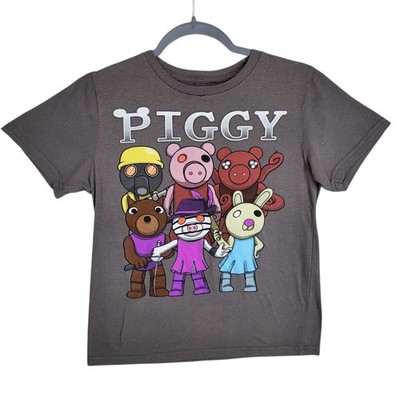 Piggy Boy's Good Vs. Evil Characters Group Horror Survival Game T-shirt L Kids 