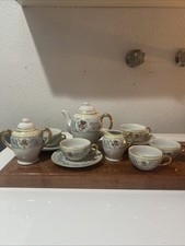 Small Porcelain Floral Tea Set