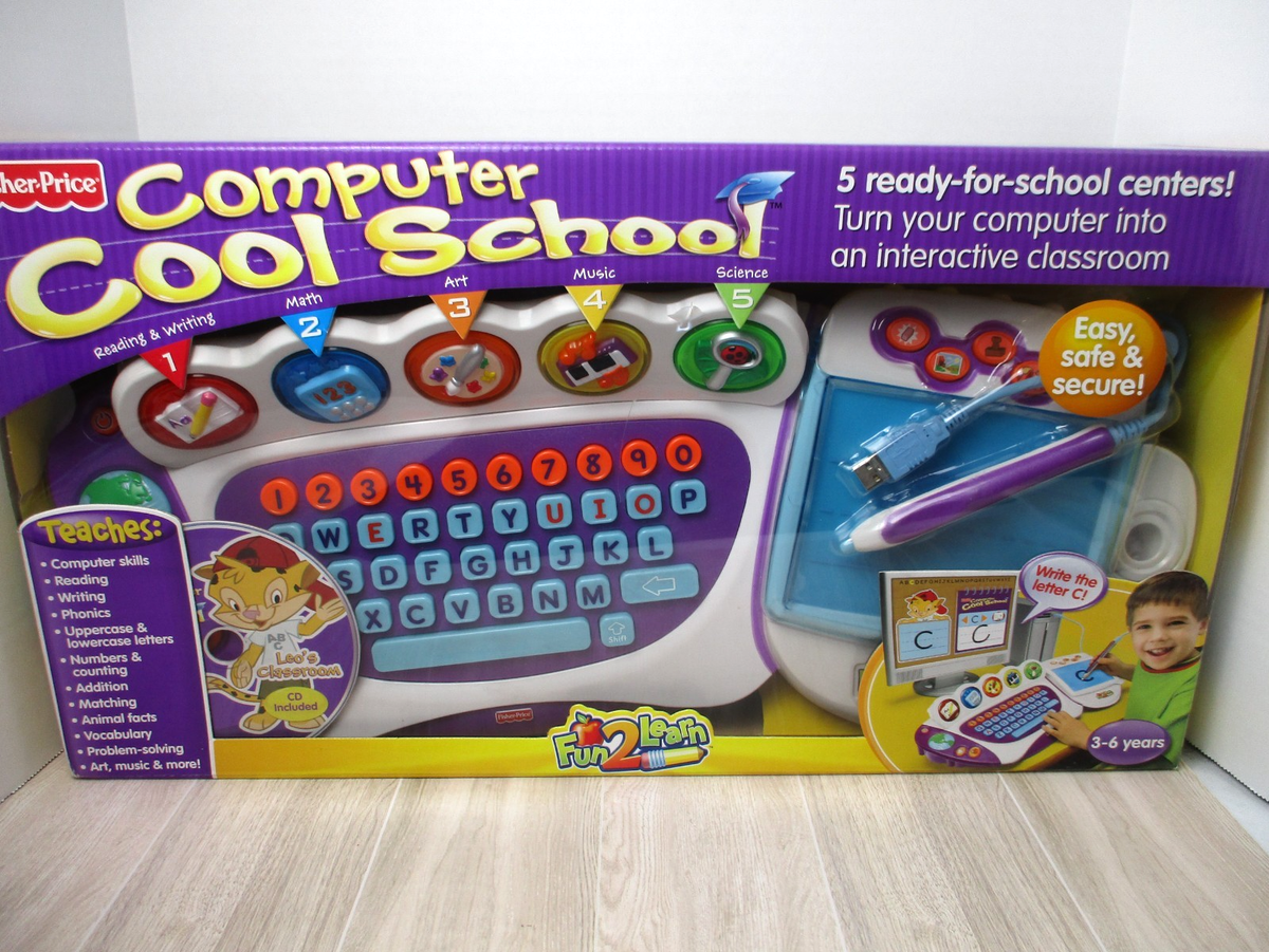 Fisher-Price Computer Cool School Fun-2-Learn Educational Toy Leos