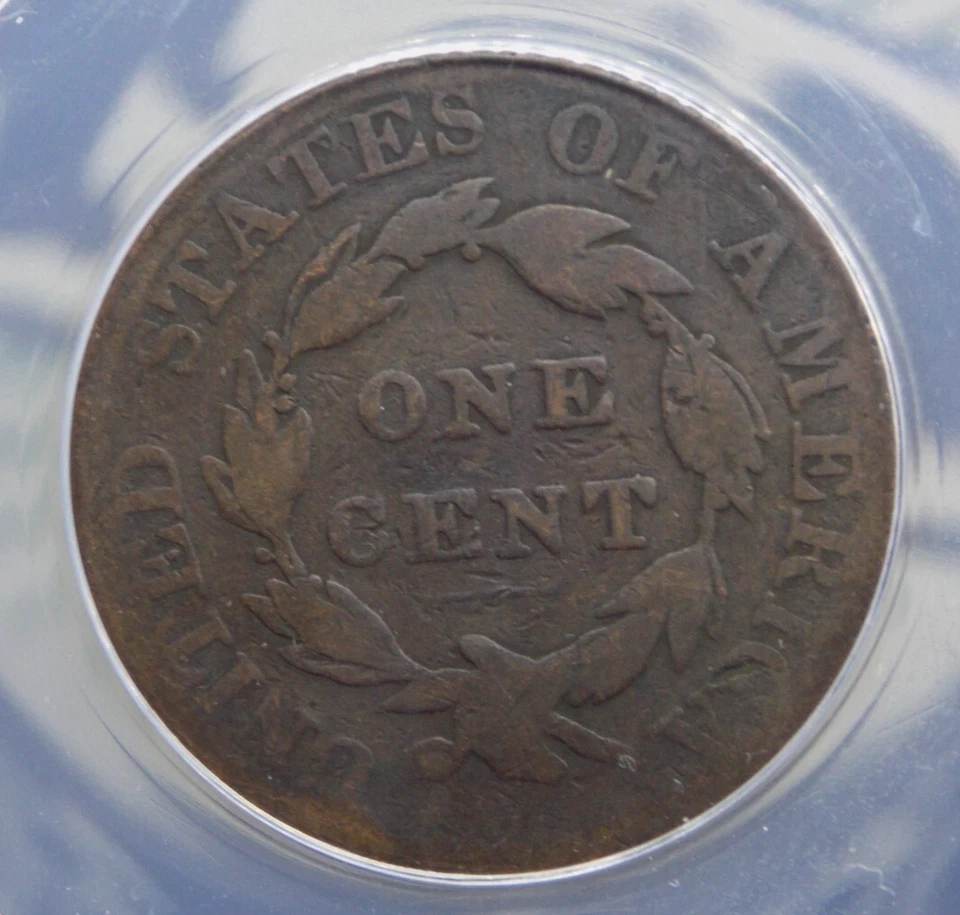 1824 Coronet Head Large Cent N-2 1c ANACS G6 #148 Good ECC&C, Inc. - Image 2 of 4