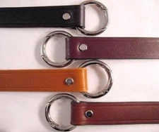 1" Cowhide Leather Handbag Purse Replacement Strap Handle  w/Snap Rings 4 colors