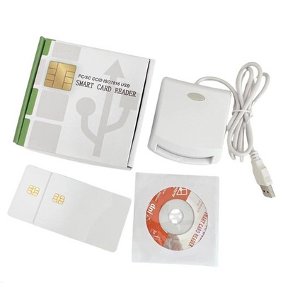 ISO7816 Contact EMV SIM eID PC/SC USB CCID Smart IC Chip Card Reader Writer
