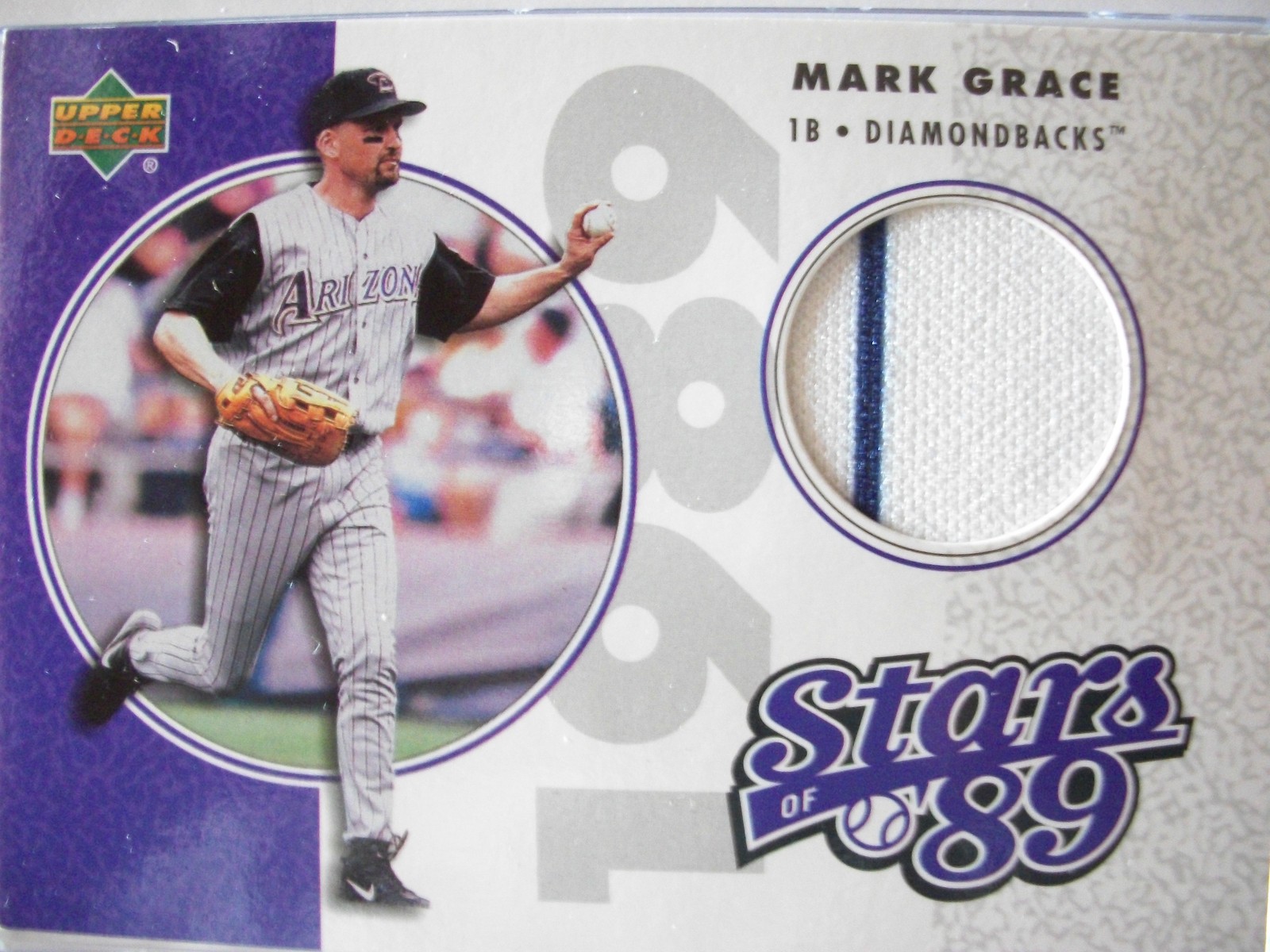 2002 Upper Deck Stars of '89 MARK GRACE GAME JERSEY #SL-MG  ARIZONA   BOX 57