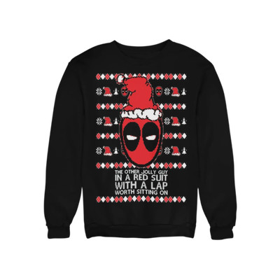 Ugly Christmas Unisex Graphic Crewneck Sweatshirt I'm The Other Guy In A Red Sui