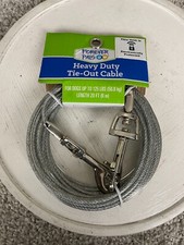 Forever Pals 6m Dog Tie-Out Cable Heavy Duty Galvanized Weather Resistant