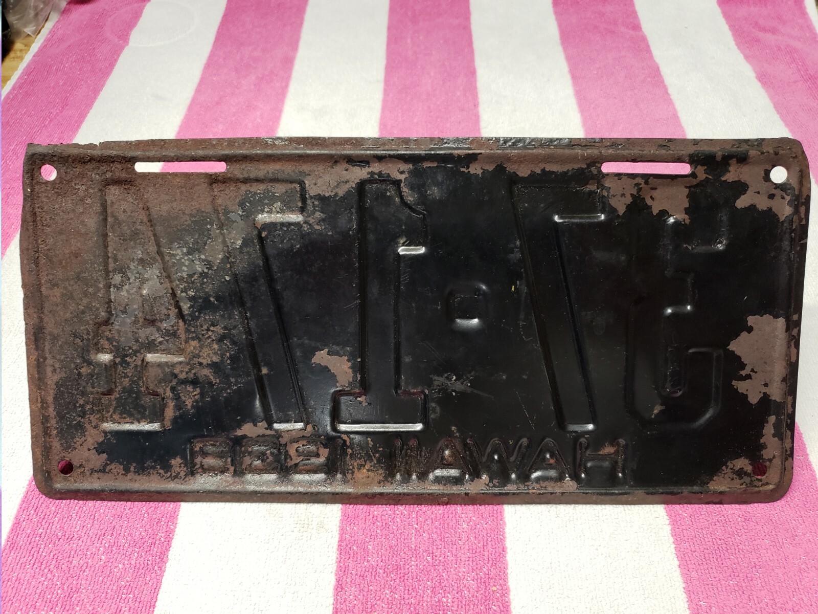 1938 Hawaii License Plate eBay