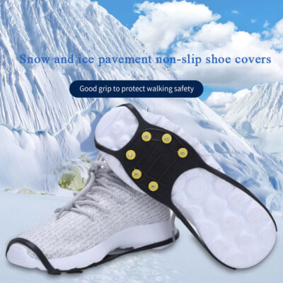 Universal Snow Ice Anti Slip Grips Cleats Crampon For Shoe Boots Winter Climbing